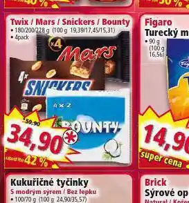 Norma Twix, mars, snickers, bounty nabídka