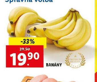 Lidl Banány nabídka