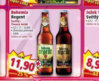 Norma Pivo bohemia regent nabídka