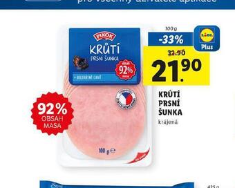 Lidl Krůtí prsní šunka nabídka