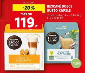 Lidl Kávové kapsle dolce gusto nabídka