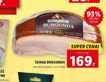 Lidl Šunka burgunda nabídka