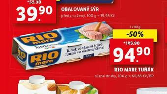 Lidl Rio mare tuňák nabídka