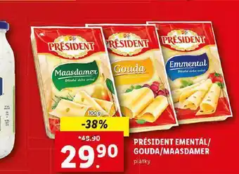 Lidl Président sýr nabídka