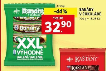 Lidl Banány v čokoládě nabídka