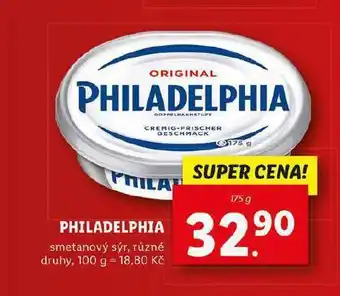 Lidl Philadelphia sýr nabídka