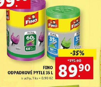 Lidl Fino odpadkové pytle nabídka