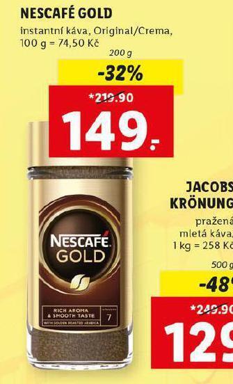 Lidl Káva nescafé nabídka