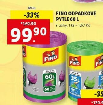 Lidl Fino odpadkové pytle nabídka