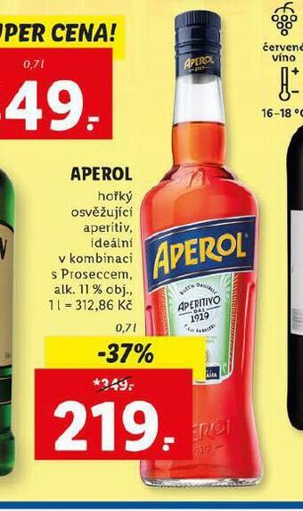 Lidl Aperol nabídka