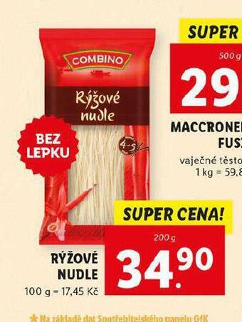 Lidl Rýžové nudle nabídka