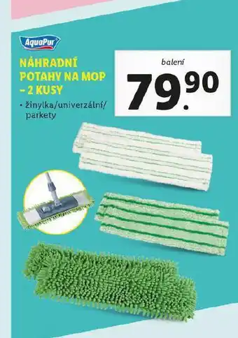 Lidl Náhradní potahy na mop nabídka