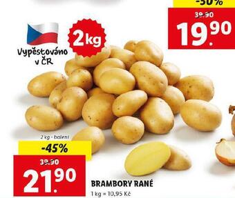 Lidl Brambory rané nabídka