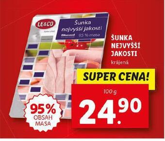 Lidl Šunka nejvyšší jakosti nabídka
