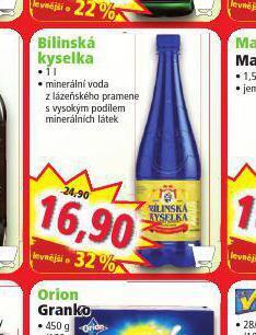 Norma Bílinská kyselka nabídka