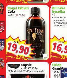 Norma Royal crown cola nabídka