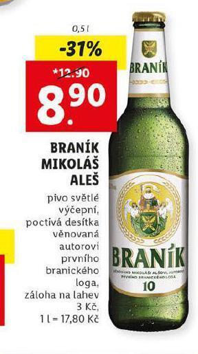 Lidl Pivo braník nabídka