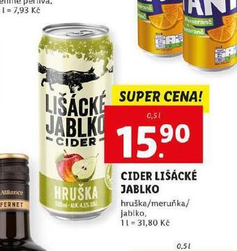 Lidl Lišácké jablko cider nabídka