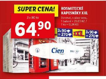 Lidl Kosmetické kapesníky nabídka