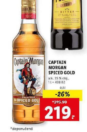 Lidl Captain morgan spiced gold nabídka