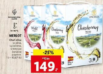 Lidl Merlot nabídka
