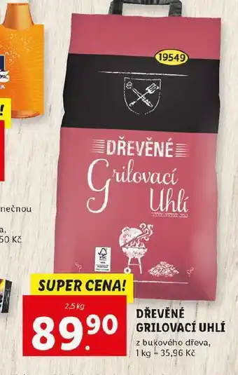 Lidl Dřevěné grilovací uhlí nabídka