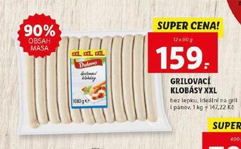Lidl Grilovací klobásy nabídka