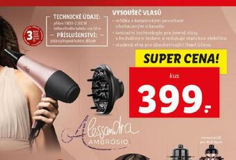 Lidl Vysoušeč vlasů nabídka