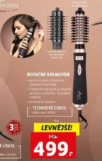 Lidl Rotační kulmofén nabídka