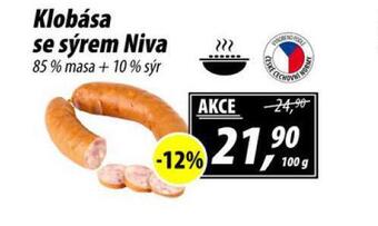 ZEMAN Klobása se sýrem niva nabídka