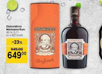 Diplomático mantuano rum