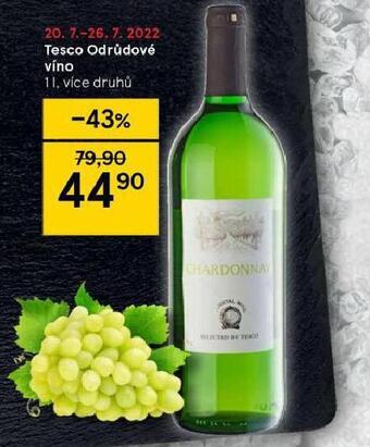 Tesco Tesco odrůdové víno nabídka