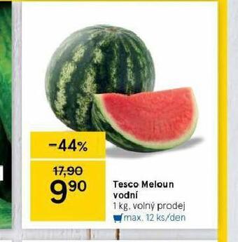 Tesco Meloun vodní nabídka