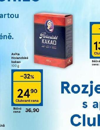 Tesco Avita holandské kakao nabídka