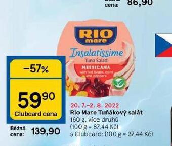 Tesco Rio mare tuňákový salát nabídka