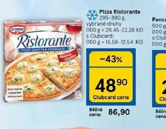 Tesco Pizza ristorante nabídka