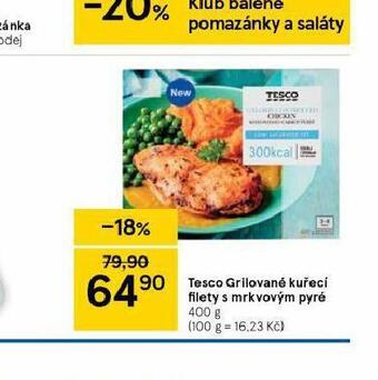Tesco Tesco grilované kuřecí filety s mrkvovým pyré nabídka