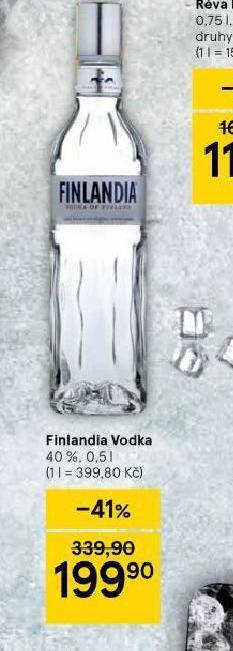 Tesco Finlandia vodka nabídka