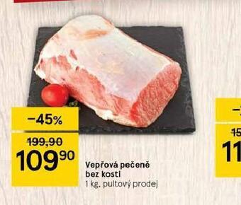Tesco Vepřová pečeně bez kosti nabídka
