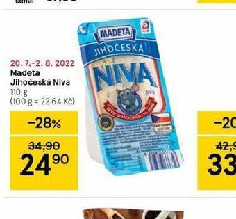 Tesco Madeta jihočeská niva nabídka