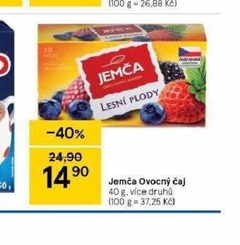 Tesco Jemča ovocný čaj nabídka