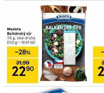 Tesco Madeta balkánský sýr nabídka