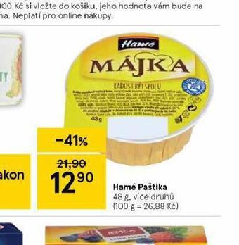 Tesco Hamé paštika nabídka