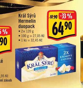 Jip Král sýrů hermelín nabídka