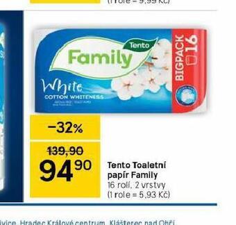 Tesco Tento toaletní papír nabídka