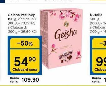 Tesco Geisha pralinky nabídka