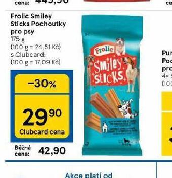 Tesco Frolic smiley sticks pochoutky pro psy nabídka