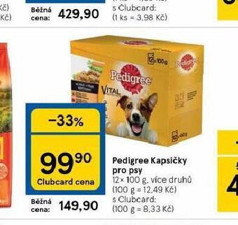 Tesco Pedigree kapsičky pro psy nabídka