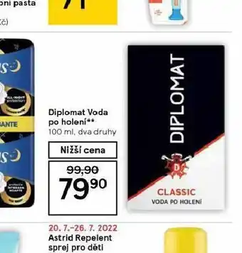 Tesco Diplomat voda po holení nabídka