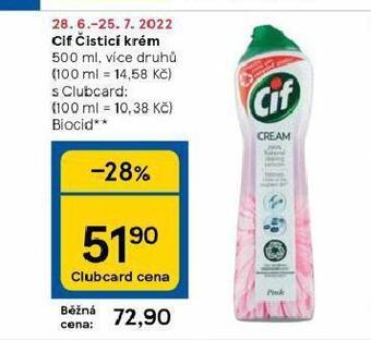 Tesco Cif čistící krém nabídka